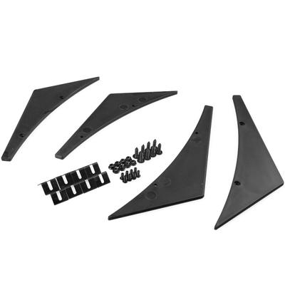 Car Refit Part Front Bumper Lip Diffuser Splitter Fins Spoiler Canards General Use