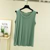 Women's Crew Neck Sleeveless Tank Top Loose Casual Modal Knit Vest Spring Autumn Plus Size Basic Undershirt