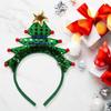 Christmas Headband Lightweight Christmas Hairband Bright Color Performance Props  Exquisite Christmas Tree Hair Hoop Costume
