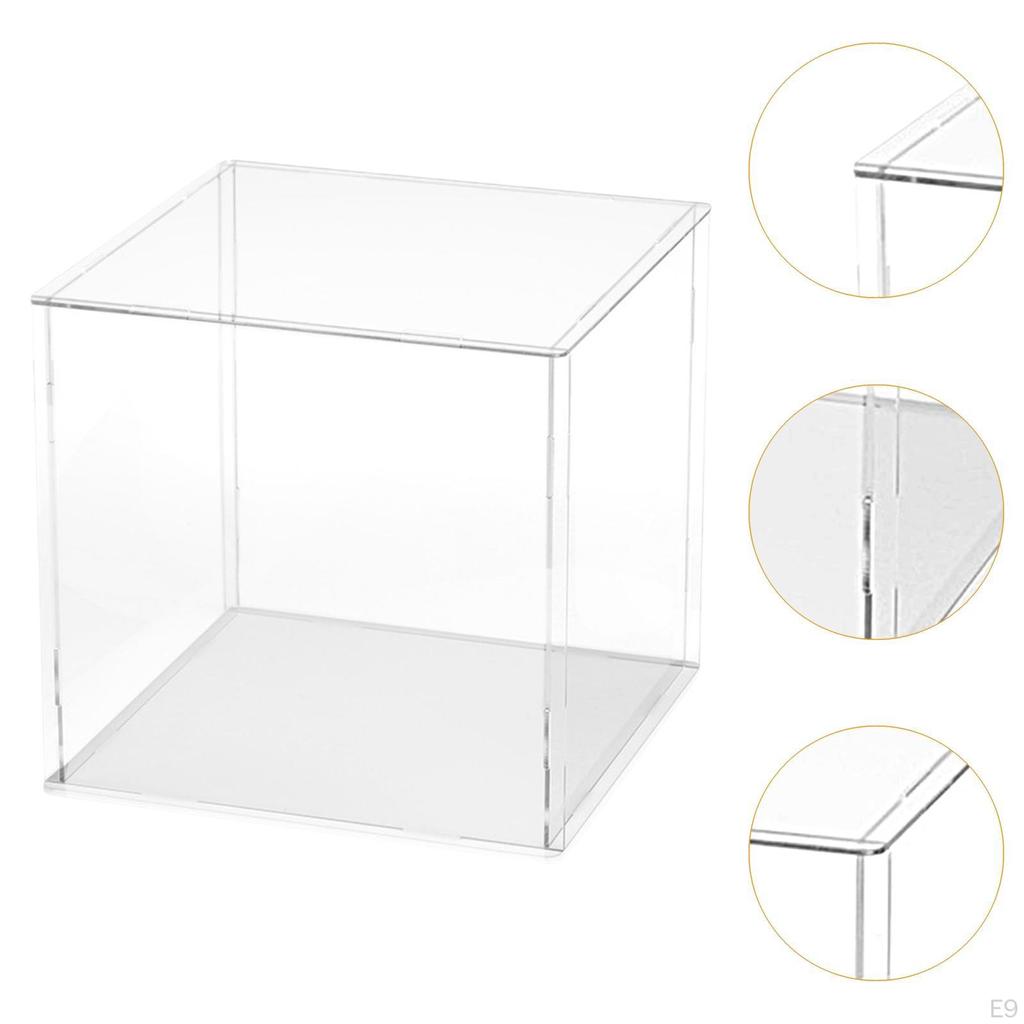 Acryl Klar Display Box Fall Figur Organizer Ständer Container Transparent für