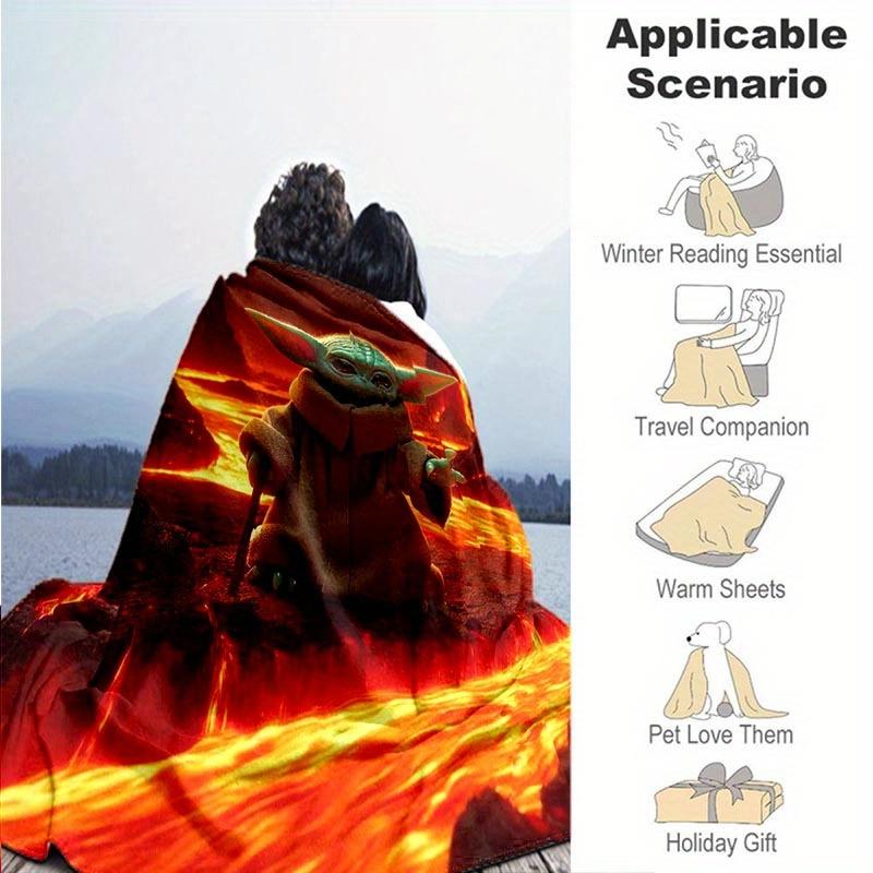 1pc Star Wars Printing Blanket - Soft, All-Season Throw for Living Room, Bedroom,Personalized Gift with Adorable Cartoon Design