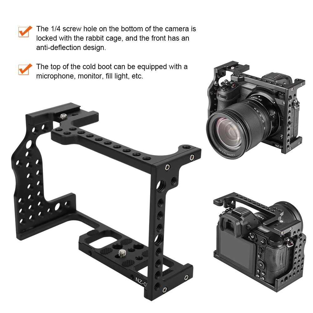 VILTROX FANSHANG NZ-07 Aluminium Alloy Black Cage Video Camera Accessory for Nikon Z6 Z7 Mirrorless