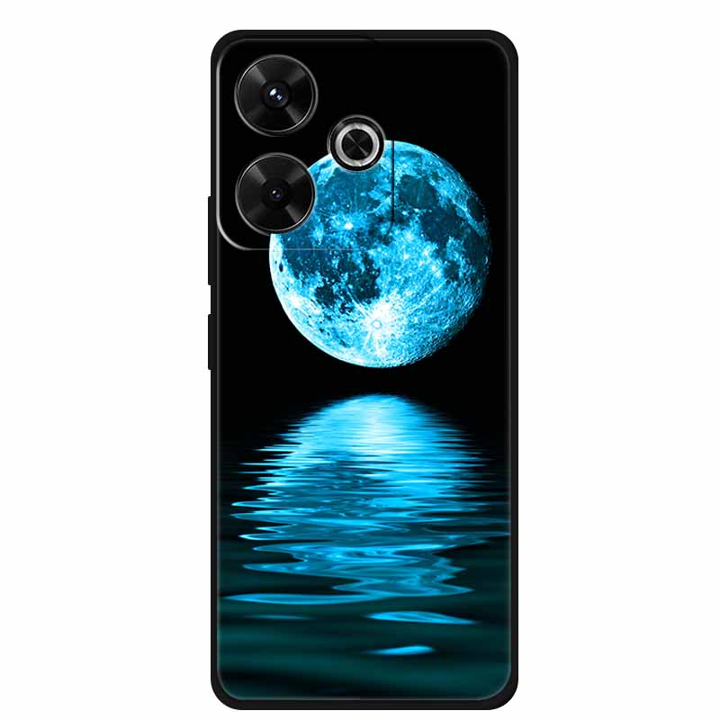 Phone Case For POCO M6 4G Back Cover Case M6Plus Black Silicone Soft Coque For Xiaomi Redmi 13 13x Poco M6 Plus Case M 6 Plus