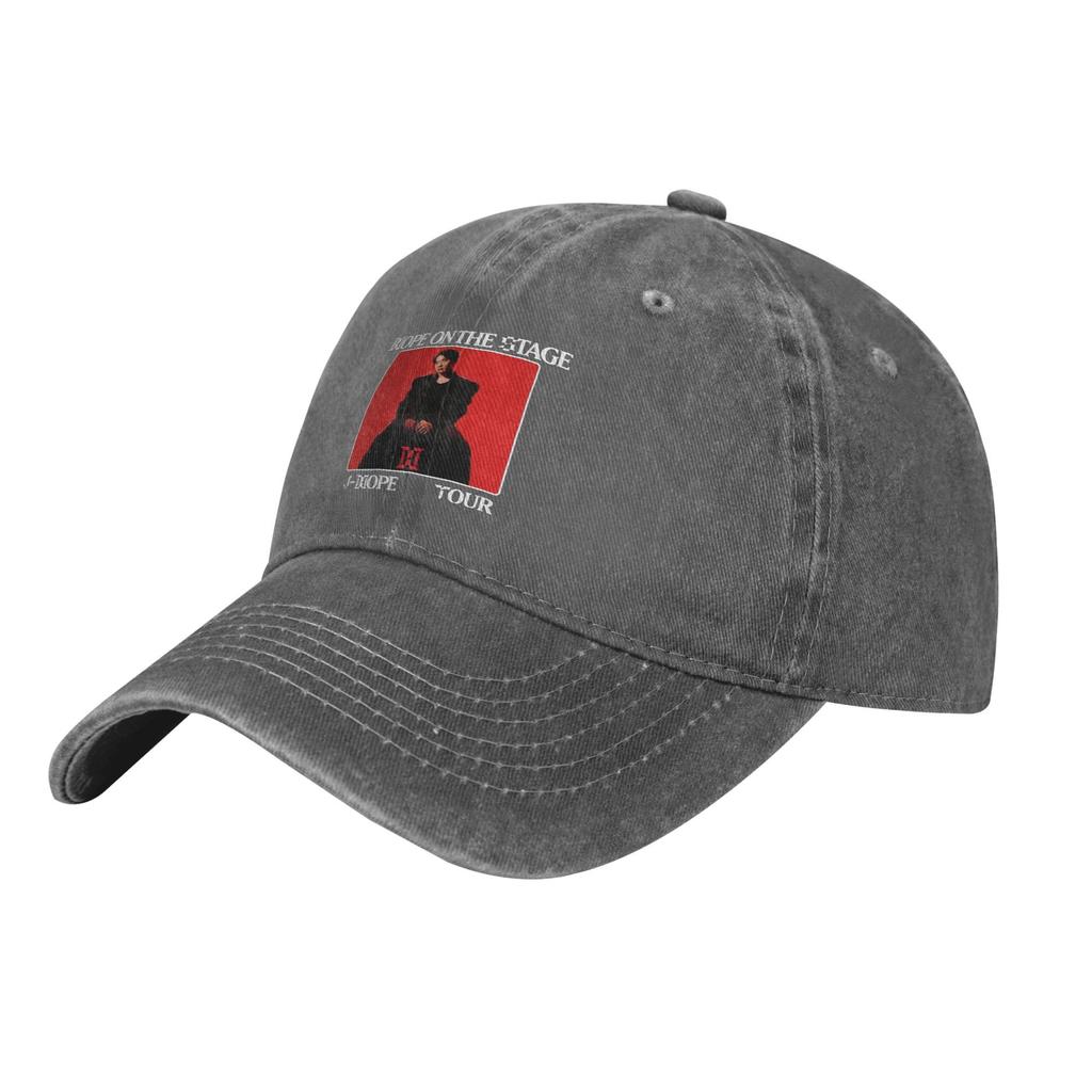 Hope on the Stage J-hope World Tour Men Women Baseball Caps  Denim Hats Cap Casual Outdoor Workouts Adjustable Fit Cap