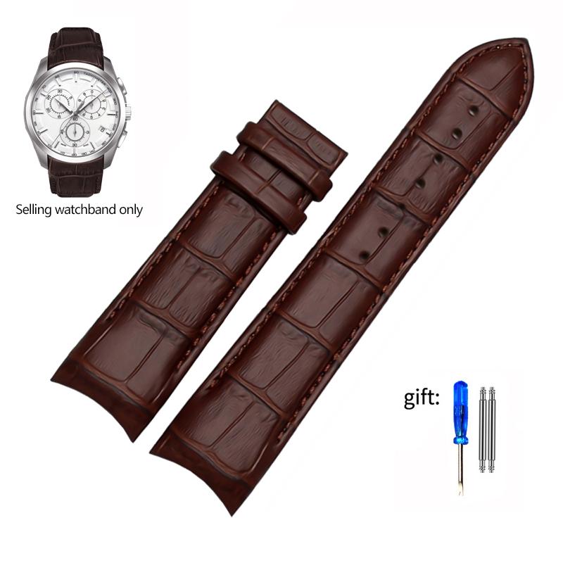 

Ремешок для часов из натуральной кожи с изогнутыми концами для часов Tissot 1853 COUTURIER T035627A T035407A T035439 Мужской ремешок 22 мм 23 мм 24 мм 23mm