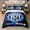 Set Biancheria da Letto Personalizzato West Bromwich Albion FC, Stampa Nome Testo 1 Copripiumino più 2 Federe Tessili per la Casa