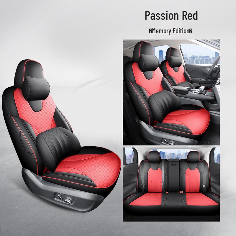 New Model Full Leather Car Seat Cushion for Hongqi EQM5 - Universal Fit, All-Season Use, Five-Seater