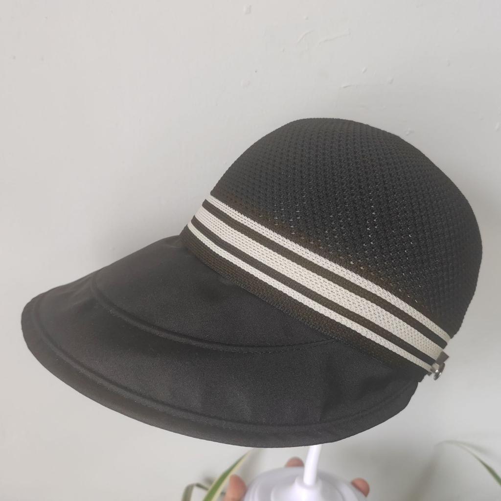 Spring and summer large brim vinyl sun hat UPF + UV protection Velcro adjustable hat circumference sun protection hat