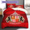 Sunderland AFC Pattern Bedding Home Decoration Birthday Gift (1 * duvet cover + 2 * pillowcase, without core)