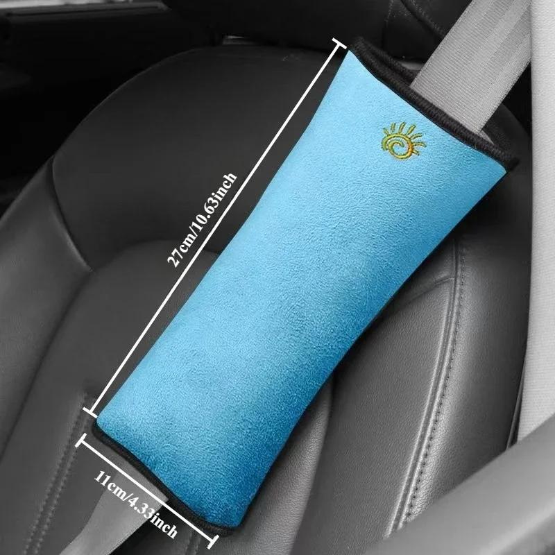 Vehicles Seat Belt Pads, Car Seat Covers Shoulder Covers, Seat Adjuster Plush Shoulder Protectors, Suitable for All Cars Seat