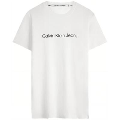 Minimalist Classic Printed Cotton Commuter Short Sleeve T-Shirt Men Tops White J323261-YAF