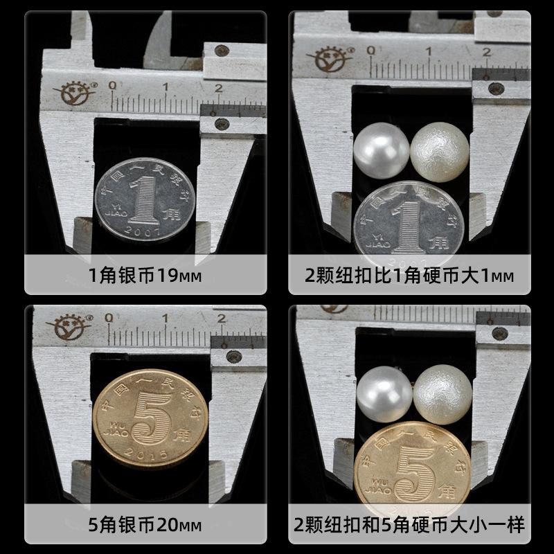 10 szt. Guzik do kardiganu Guzik do czongsamu Guzik do koszuli Perłowy Okrągły Żywiczny Guzik bez dziurki Guzik do koszuli Sukienka swetrowa Guzik z koralikami