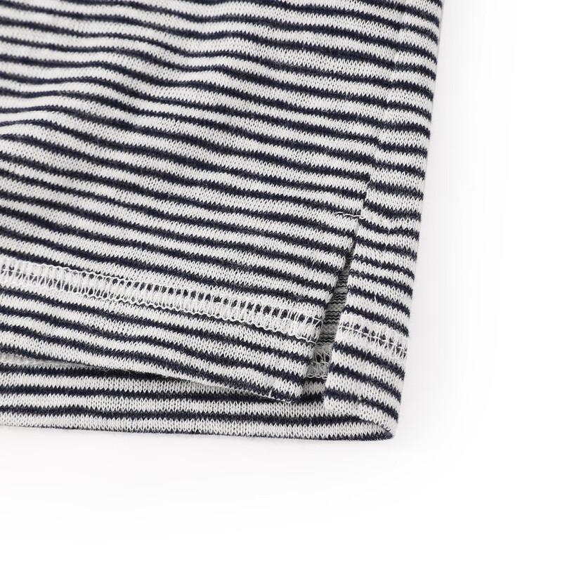 ELLE KIDS Girls' Striped Henley Long-Sleeve T-Shirt