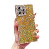 Epoxy mobile phone case with side drill glitter is suitable for Apple 17promax square iPhone16 new 15.