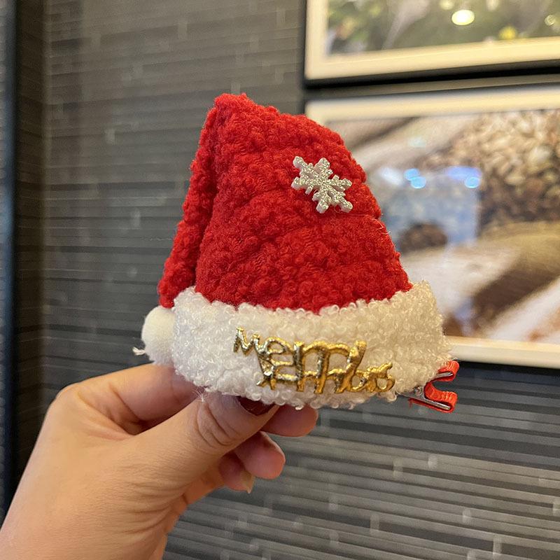 2025 Christmas Antler Hair Clip for Girls - Three-Dimensional Red Party Photo Prop