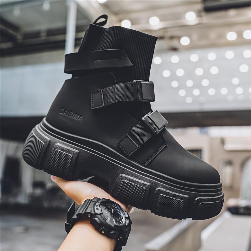 

Fashion CYYTL Mens Boots Platform Winter Shoes Casual Outdoor Ankle Leather Cowboy Chelsea Tactical Hiking Work Sneakers Designer Luxury 44