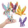 3D-gedrucktes Engels-Einhorn mit Flügeln Tierfigur mit beweglichen Gelenken Ornamente für Kinder Kreative Actionfiguren Ornament für Kinder