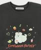Sseomweeobeoteo Ketchup Butteree Over-Fit Top - Charcoal