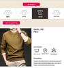 Men's Long Sleeve Round Neck Knit Sweater - Spring & Autumn Style, Fashionable Waffle Knit for Young and Middle-aged Individuals