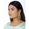 Womens Kundan Tassel Earrings