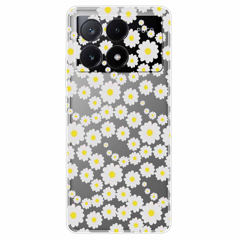 For Xiaomi Poco X6 Pro Case Transparent Cute Soft Silicone TPU Coque for Poco X6 / X6 Pro 5G Phone Cover X 6 X6Pro Clear Shells