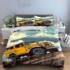 Yellow off-road vehicle design. Bedding sets Duvet cover sets Duvet covers Pillowcases(1 * Duvet Cover 2 * Pillowcases without duvet insert)