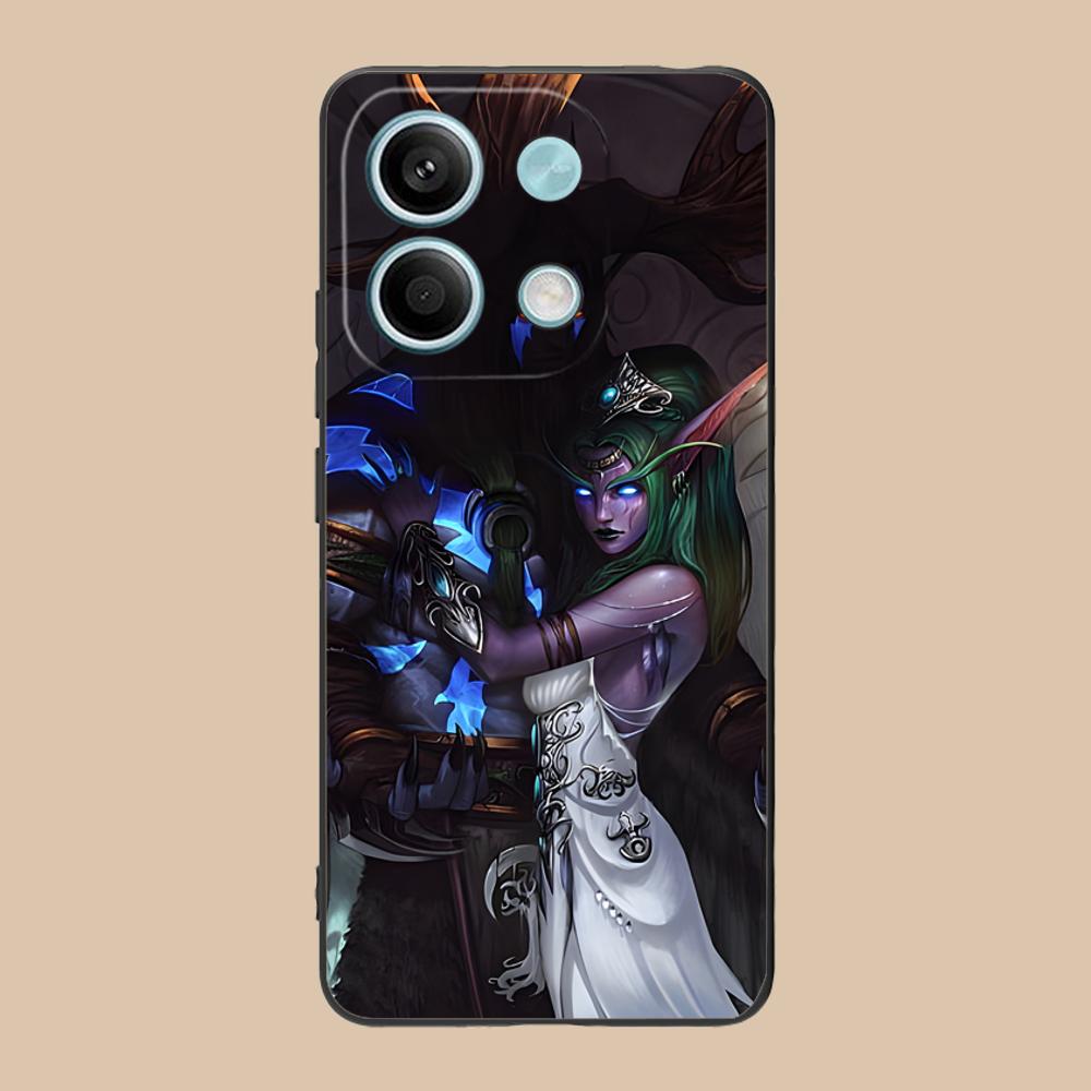 WOW Game Fashion Phone Case for Xiaomi POCO M6 M5 M4 M3 X7 X6 X5 X4 X3 F6 F5 F4 Pro GT 5G Black Cover Smartphone Cellphones