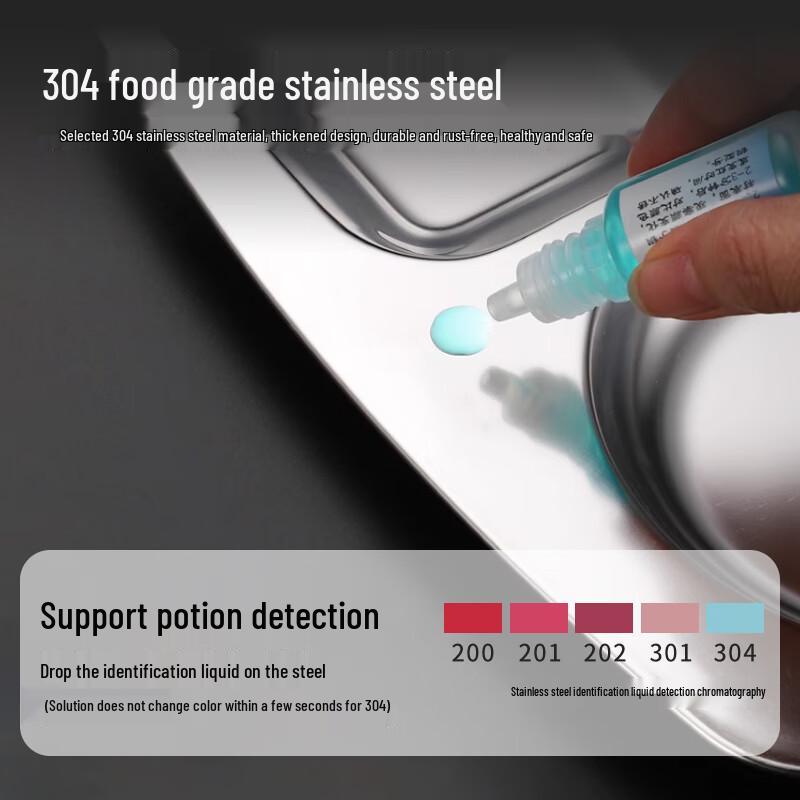304 Stainless Steel 4-Compartment Meal Tray