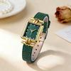 Adjustable Women Bracelet Watch Square Case Ladies Wrist Watch Vintage Quartz Wristwatch
