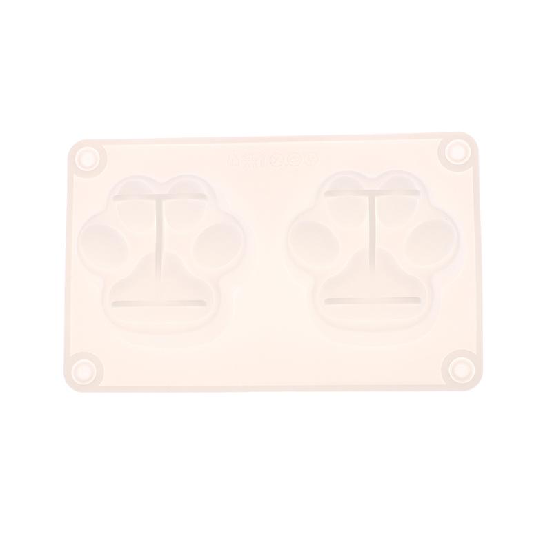 2/6 Cavity Cat Paw Silicone Soap Mold Animal Candle Resin Plaster Mold Diy Chocolate Jelly Cake Ice Cube Making Desk Decor Gift