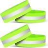 High Visibility Armbands, Elasticated Ankle Bands Hi Vis Reflective Running Armbands Wristbands Reflector Strips Safety Bands