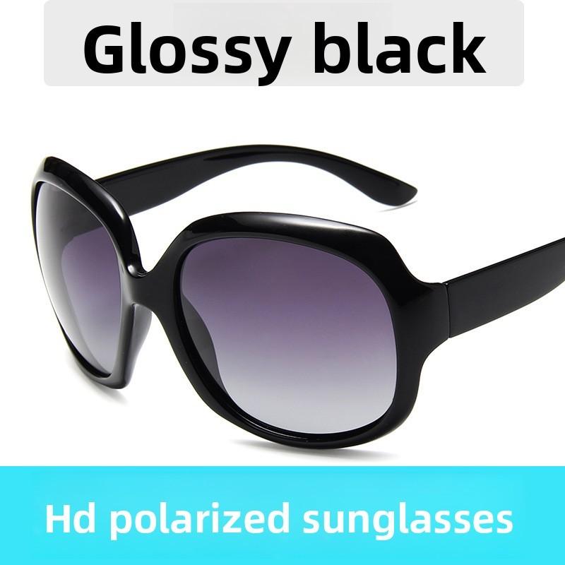 

Fashion Oversized Round Sunglasses For Women With Polarized Tac Lenses Perfect For Travel And Parties Bright Black