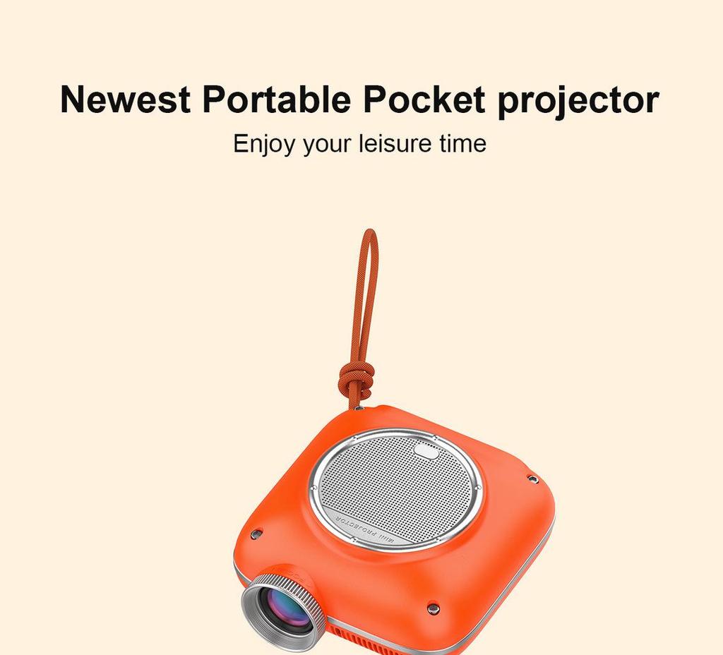 Compact Portable HD Home Theater Projector with Mobile Phone Compatibility