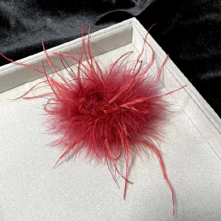 Spilla Spilla Struzzo per Abiti da Festa Decorazioni Corsage Piuma Spilla Piuma Donna