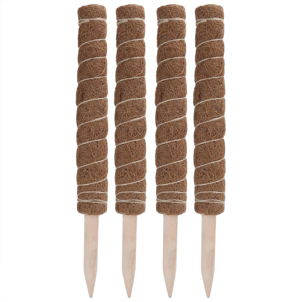 4PCS 45CM Coir Totem Pole Moss Stick Plant Climbing Support for Indoor Plant Support Extension