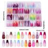 288 Pieces Assorted Size Press On Nail Full Coverage Glossy Artificial Fingernails Perfect for Home or Salon Use