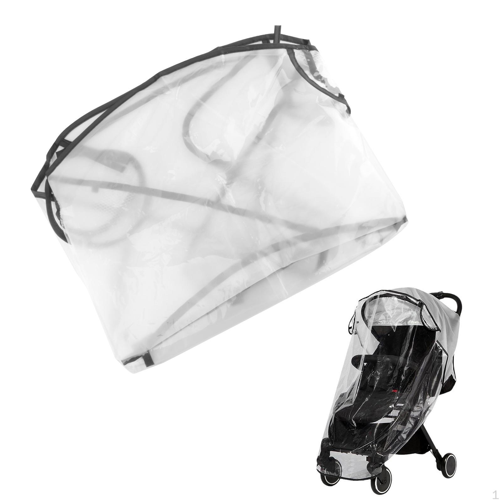 

s Rain Cover Universal Easy to Install EVA Waterproof Weather Accessory for Pushchairs