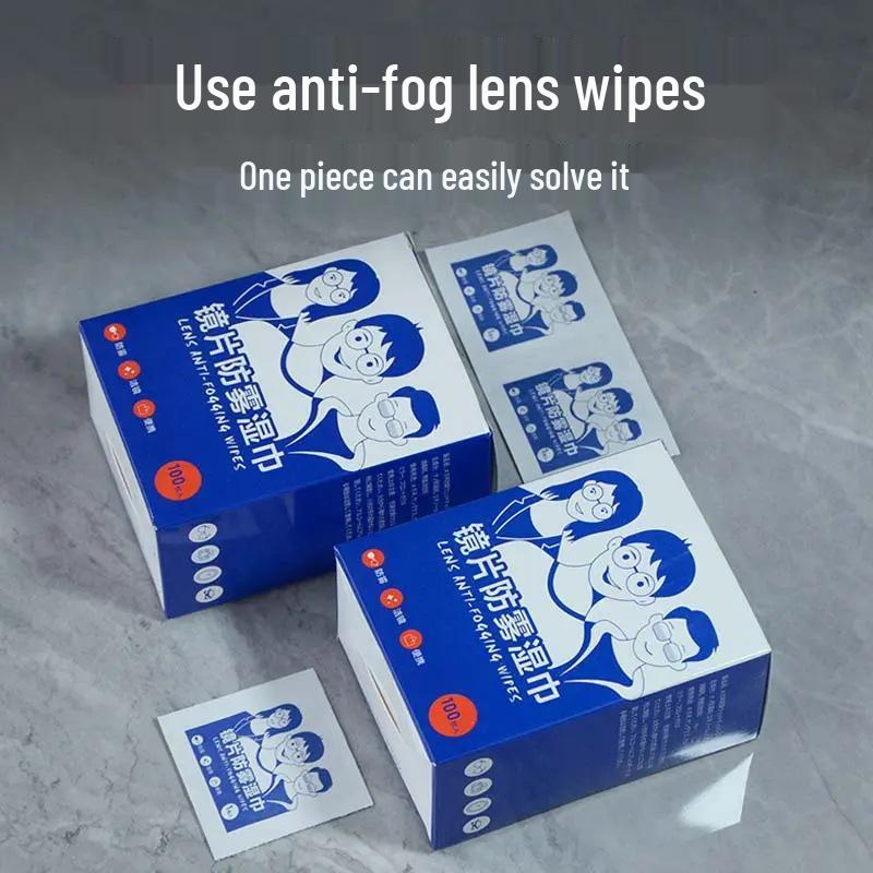 Disposable Anti-fog Glasses Wipes for Lens and Screen Cleaning