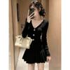 Spring Is Gentle, the Rich Daughter Wears a High-end Sense, Looks Great, Delicate Small Knitted Dress, Short Skirt