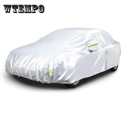 Housse de voiture Basics Argent Résistante aux intempéries - Oxford 150D, Berlines jusqu'à 200"