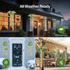 Colorful Solar Butterfly Lights for Spring & Summer Garden, 2 Pack Hanging Lights with Fluttering Butterflies & Flowers, IP65 Waterproof Outdoor Ivy S