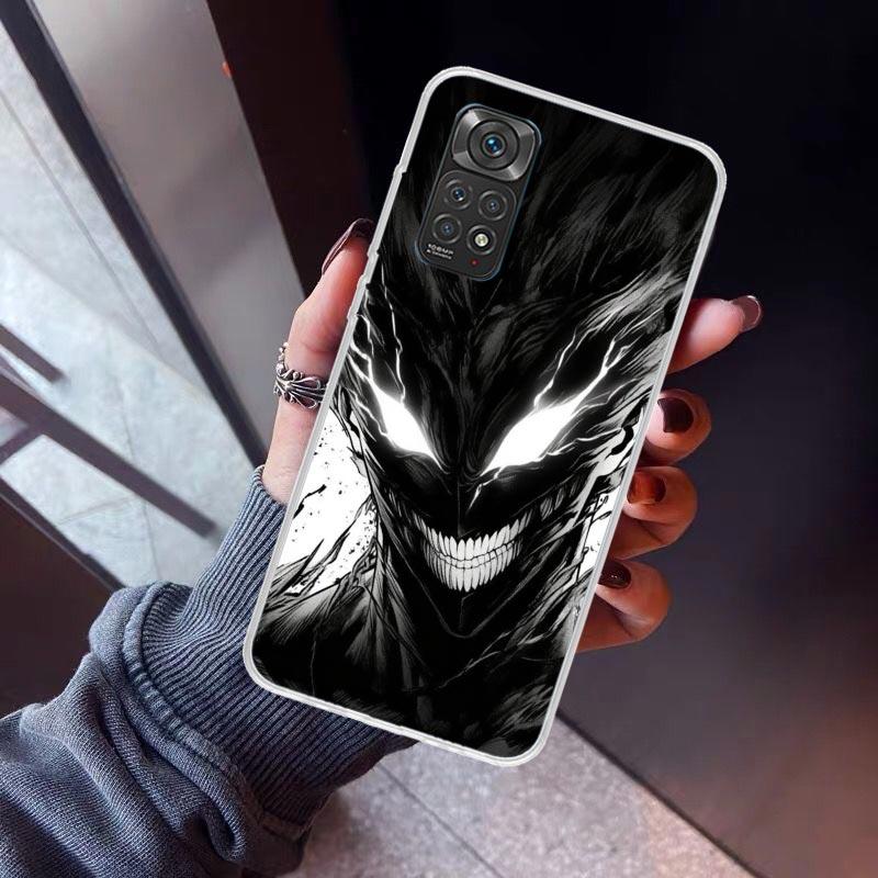 One P-Punch-Man Garou Phone Case For Xiaomi Redmi Note 10 11 12 13 14 15 Pro Plus 11S 12S 14S 11T 11E 10S Soft TPU Back Cover Re