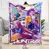 1pc K-Pop Demon Hunters Blanket Comfortable Soft Lightweight Multi Seasonal Blanket Travel Camping Picnics Sofa Office bedroom Perfect Gift Friends