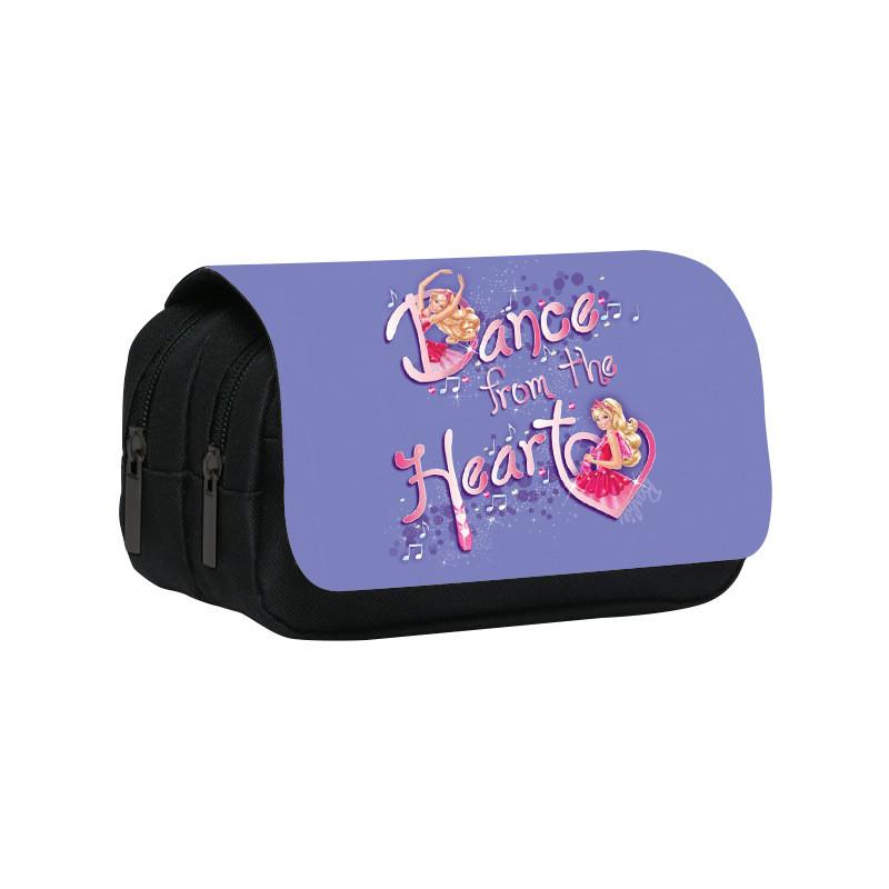 Barbie Princess Double Layer Pencil Case With Large Capacity For Kids School Supplies