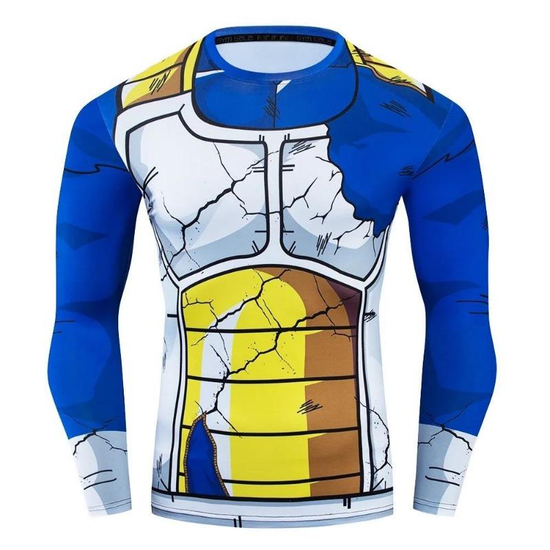3D Print Long-Sleeve Compression Shirts Multiple Characters & Armor Element Design Stylish Fitness Tees