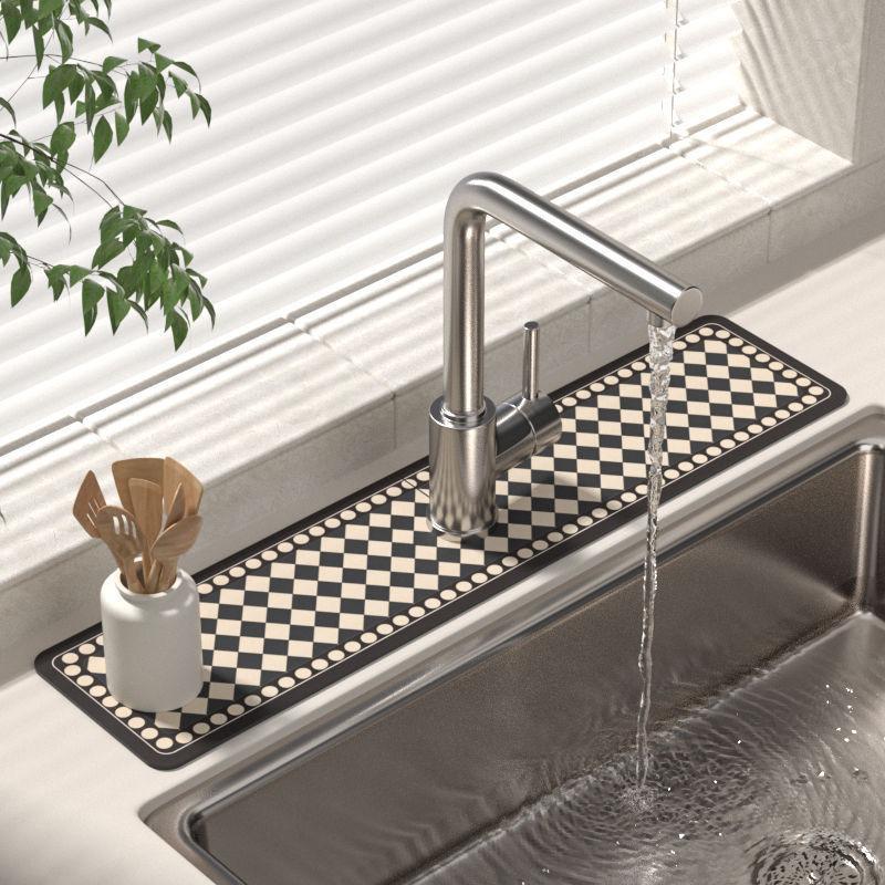 Badezimmerarmatur Ablass- und Wasserabsorptionsmatte für Waschbecken und Arbeitsplatten