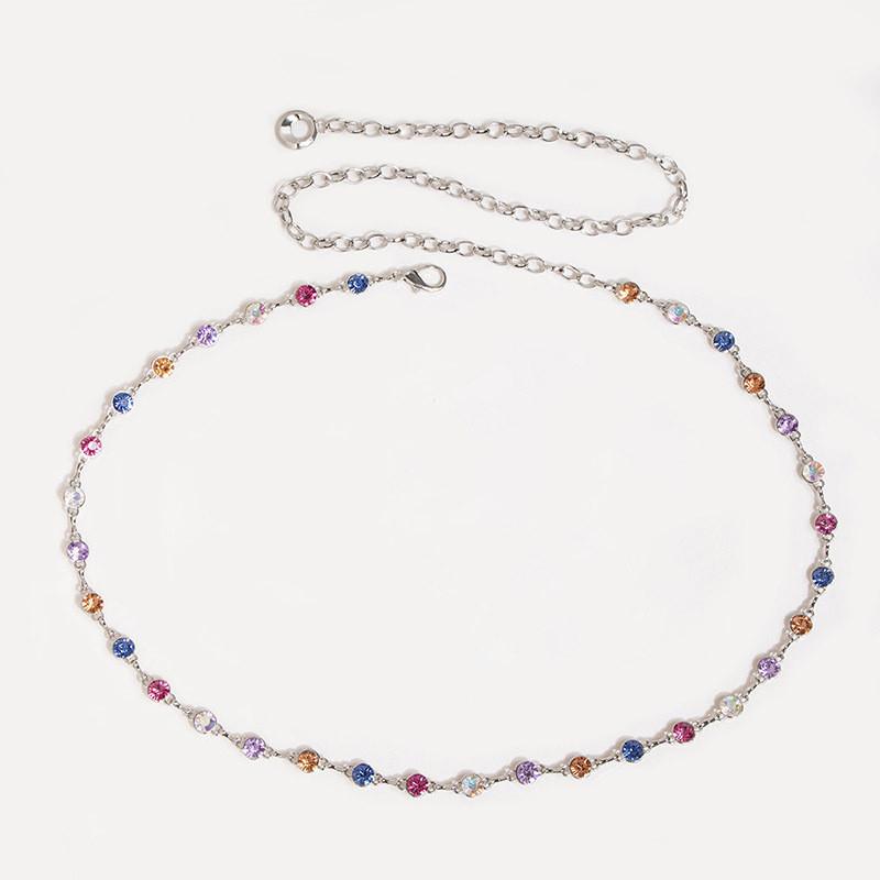 Diamond Elegant Water Waist Chain For Women With Hollow Design For Summer Fashion Accessories