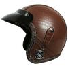 Vintage 3/4 Helmet Men's and Women's Four Seasons Handmade Leather Helmet Electric Car Hard Hat