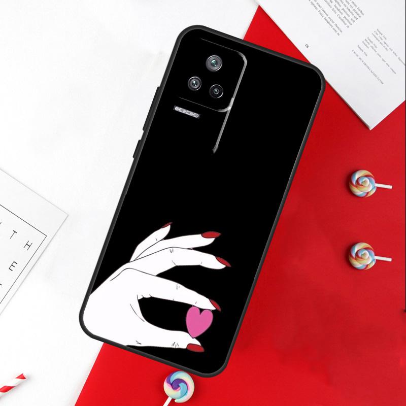 Girl Code Hands Funny Signals Cover For Xiaomi 14 Ultra 15 13 11T 12T 13T 14T Pro POCO X7 Pro X3 X5 X6 M6 F5 F6 Pro Case