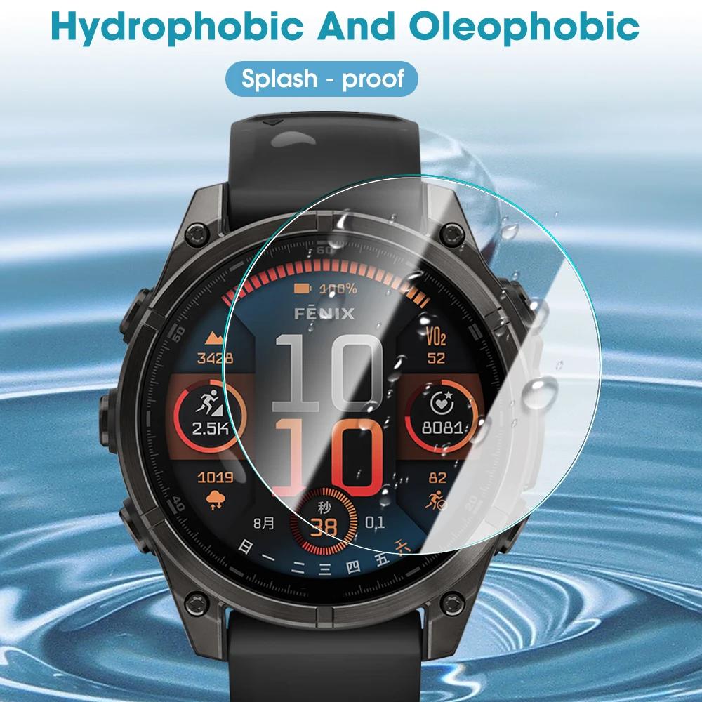 Smartwatch Screen Protector Anti-Scrach Films Cover For Garmin Fenix 8 51/43mm 47MM Fenix 7 7s 7x 8Pro 7Pro Tempered Glass Film